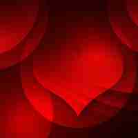 Free PSD red heart background