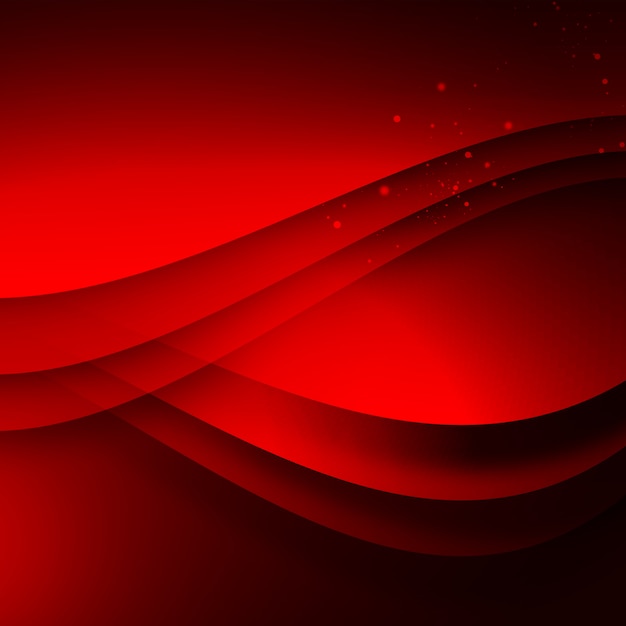 Red Wavy Background – Free PSD Template Download