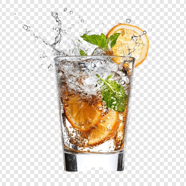 Refreshing Iced Citrus Drink with Mint