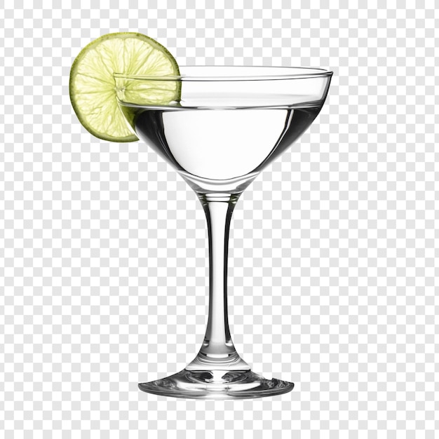 Refreshing Martini Cocktail with Lime Garnish