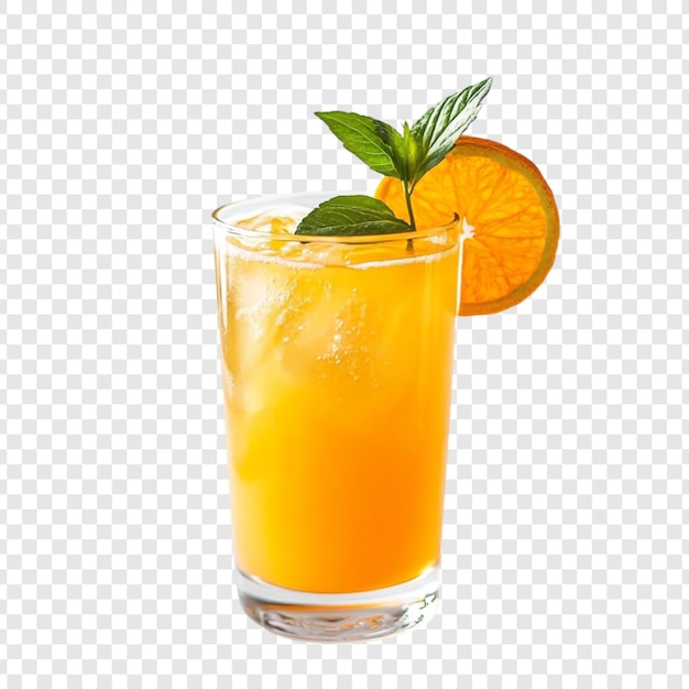 ミント の 付いた 爽やかな オレンジ ジュース が 夏 の 喜び と なっ て い ます