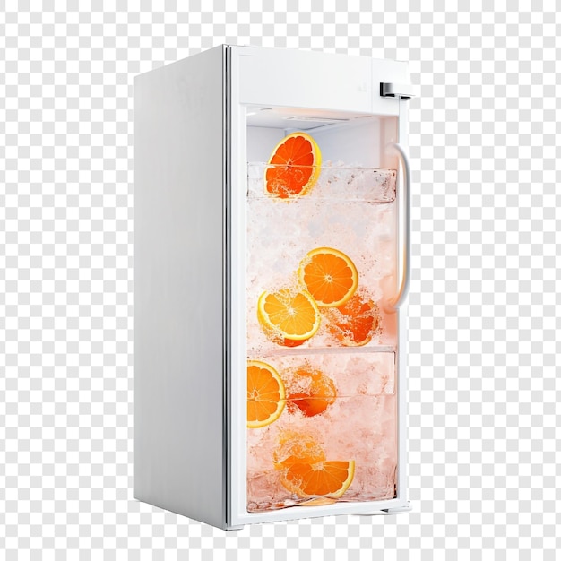 Free PSD refrigerator isolated on transparent background