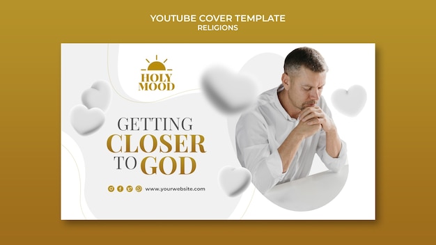 Free PSD religion template design