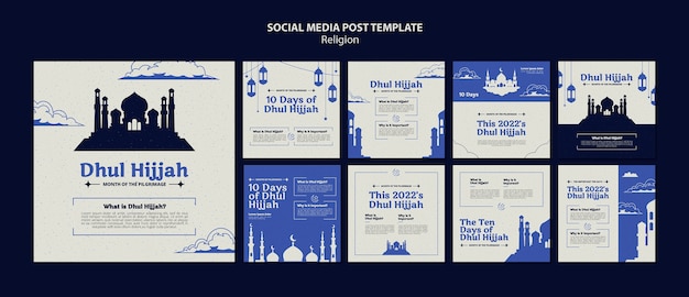 Free PSD religious template design of instagram post