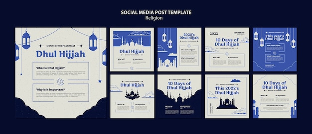 Religious template design of instagram post