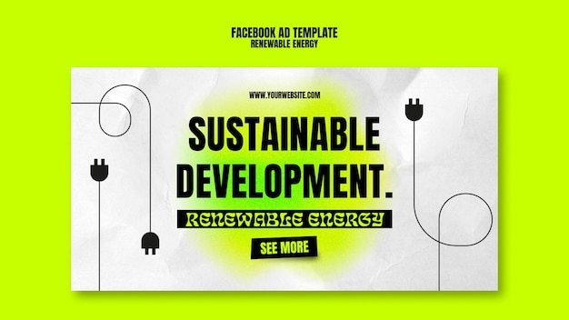 Free PSD renewable energy social media promo template