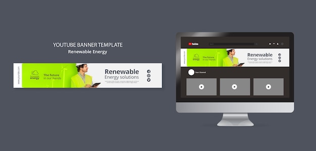 Renewable Energy YouTube Banner Template