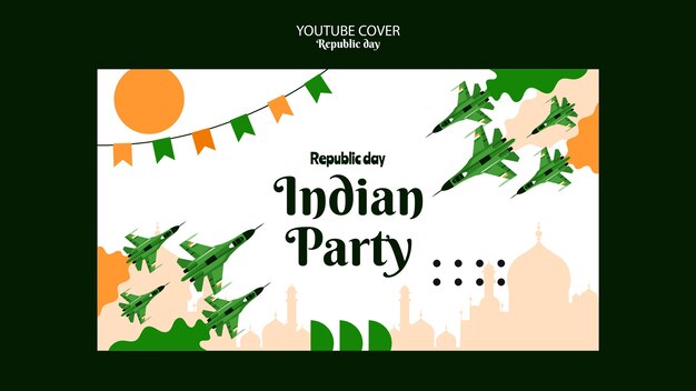 Republic day template design