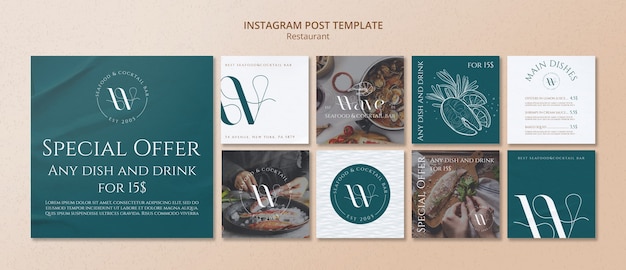 Restaurant template design