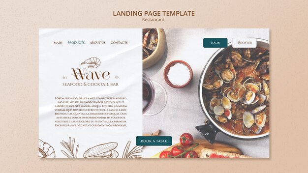 Restaurant template design