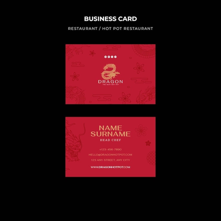 Free PSD restaurant template design