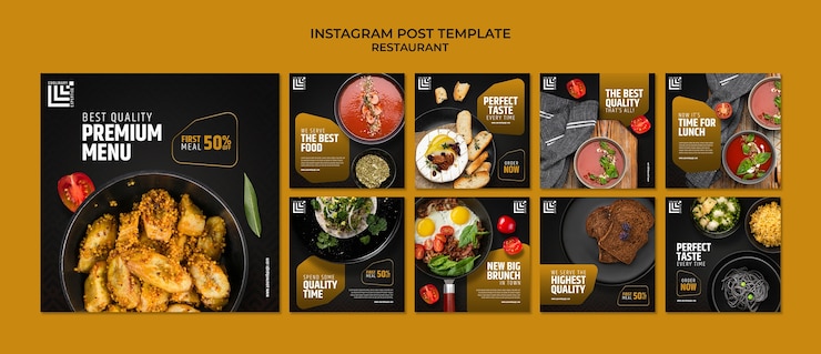 Free PSD restaurant template design