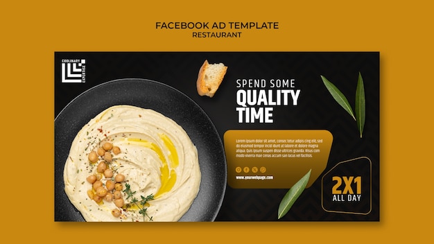 Free PSD restaurant template design