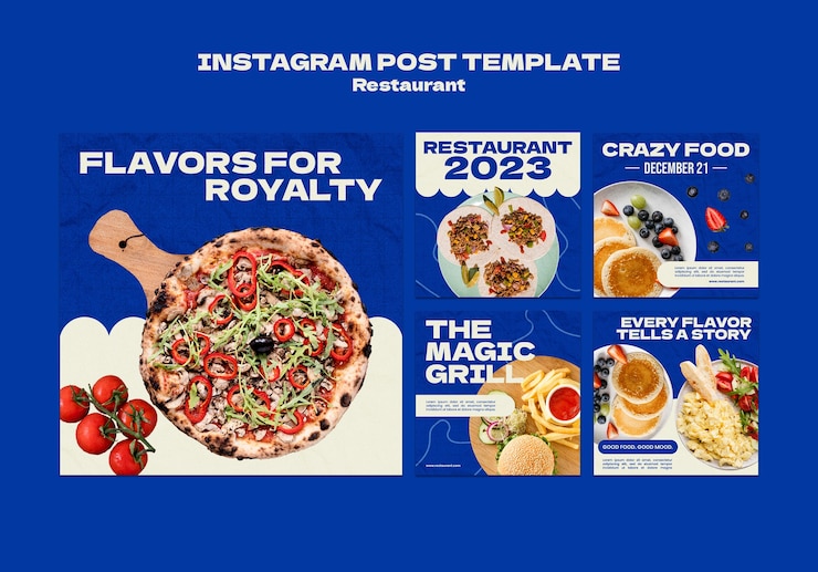Free PSD restaurant template design