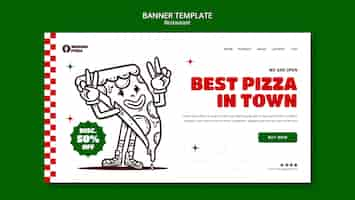 Free PSD restaurant template design