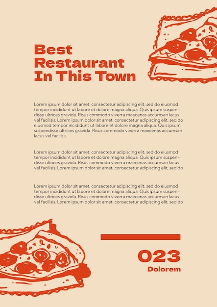 Free PSD restaurant template design