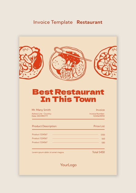 Restaurant template design