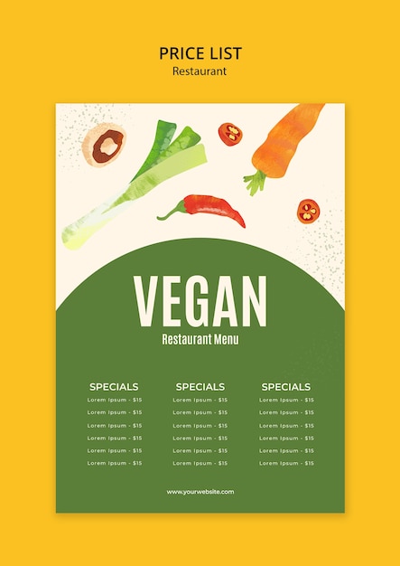 Restaurant template design