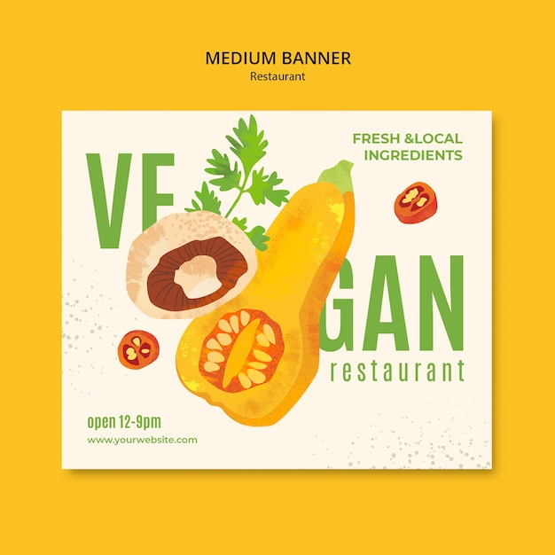 Free PSD restaurant template design