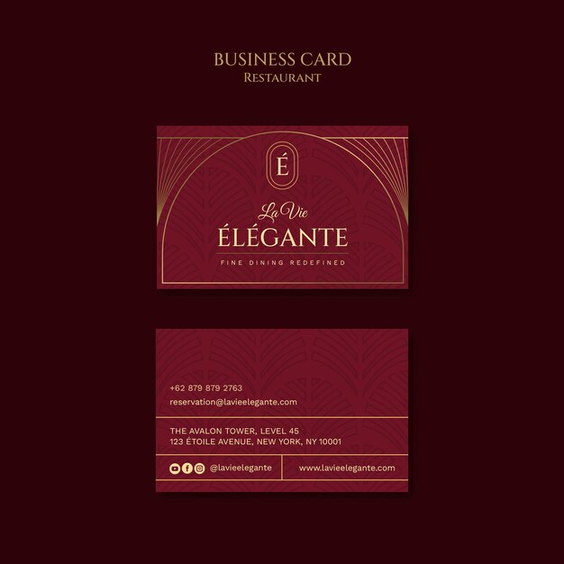 Restaurant template design