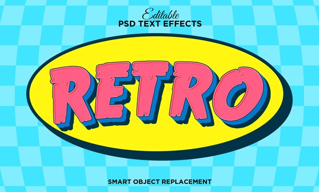 Retro cartoon Text Effect