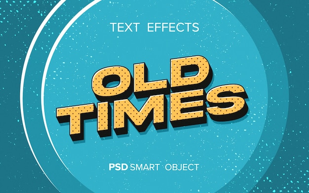 Retro style text effect