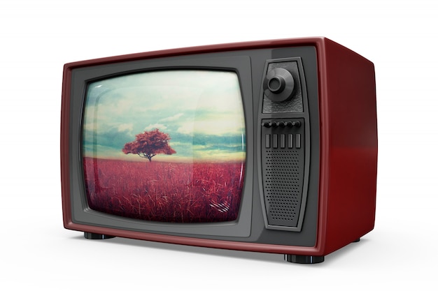 retro tv mockup