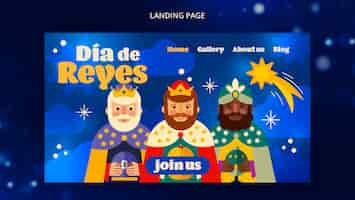 PSD gratuito disegno del modello reyes magos