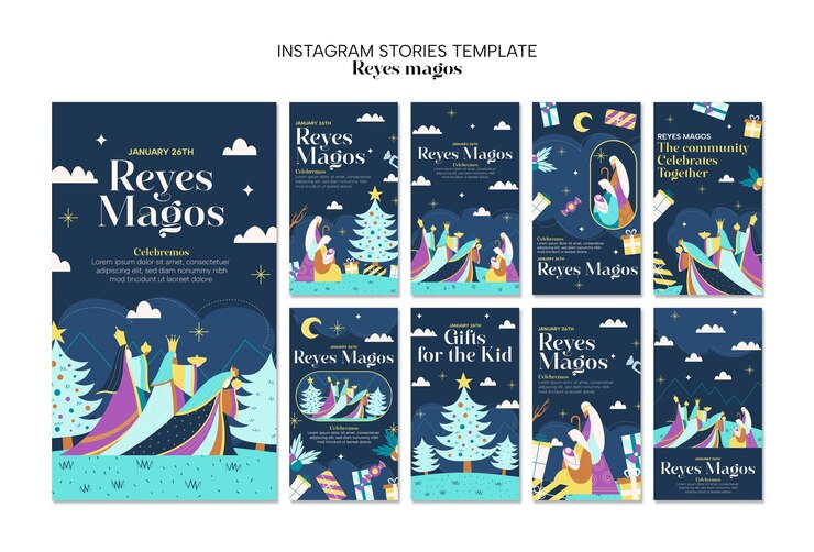 無料PSD reyes magosのテンプレートデザイン