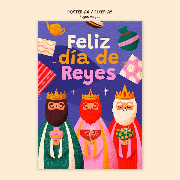 Disegno del modello reyes magos