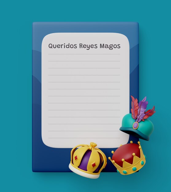reyes magos vertical blank banner background