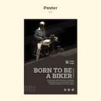 Free PSD rider concept poster template