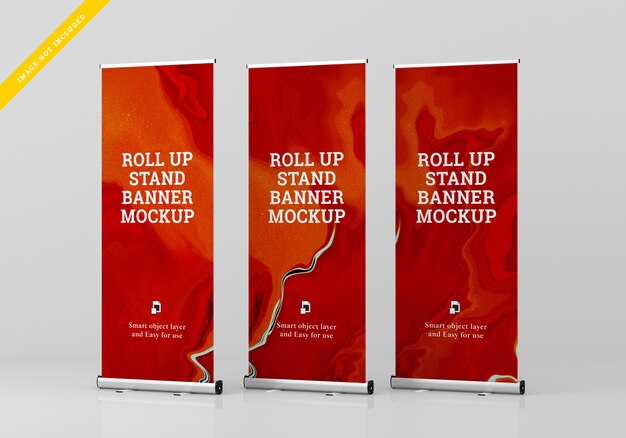 Download Premium Psd Roll Up Banner Stand Mockup Template Psd PSD Mockup Templates