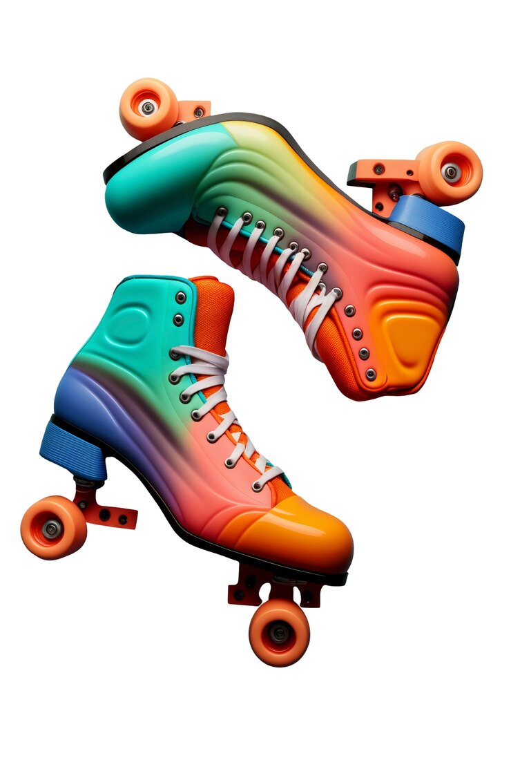 Free PSD roller skates isolated
