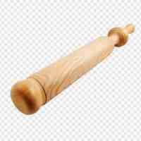 Free PSD a rolling pin isolated on transparent background
