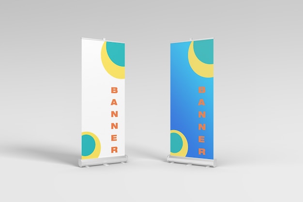 Free PSD rollup banner mockup