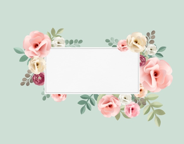 PSD gratuito rose pattern floral texture concept