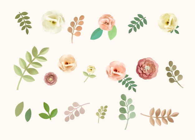 Rose Pattern Floral Texture Concept