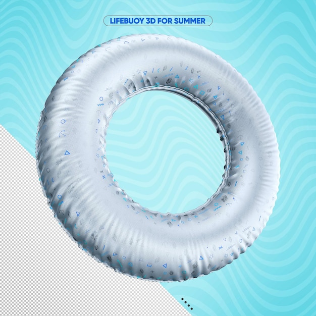 Rotated lifebuoy for summer white