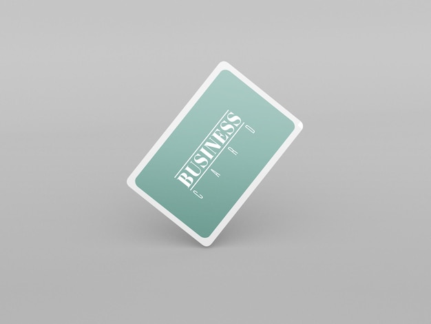 Rounded business card mockup