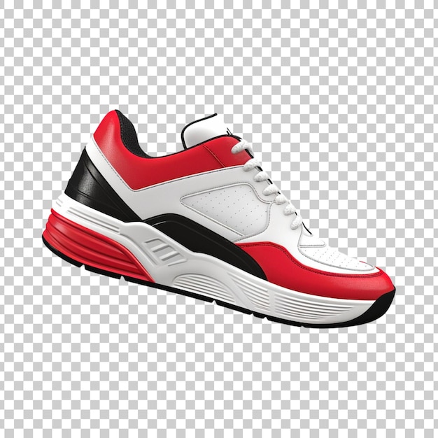 Free PSD running shoes or sneakers on a transparent background