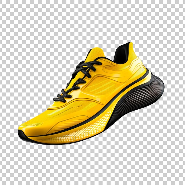 Free PSD running shoes or sneakers on a transparent background