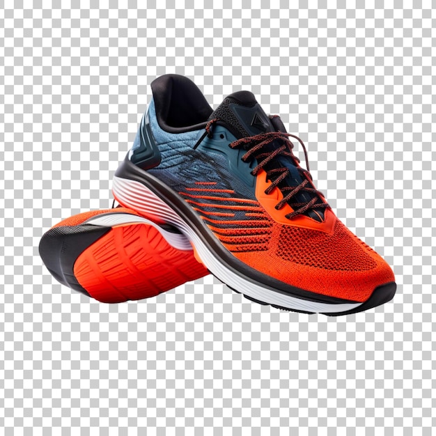 Running shoes or sneakers on a transparent background