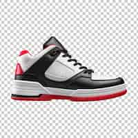 Free PSD running shoes or sneakers on a transparent background