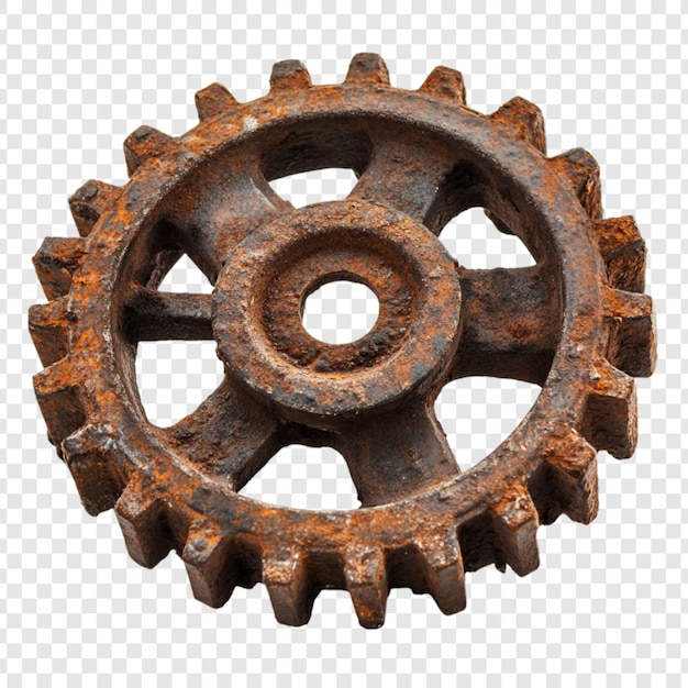 Rusty Gear Wheel A Relic of Industrial Time