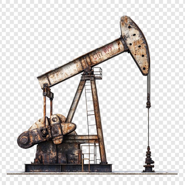 Ржавый нефтяный насос - символ добычи энергии