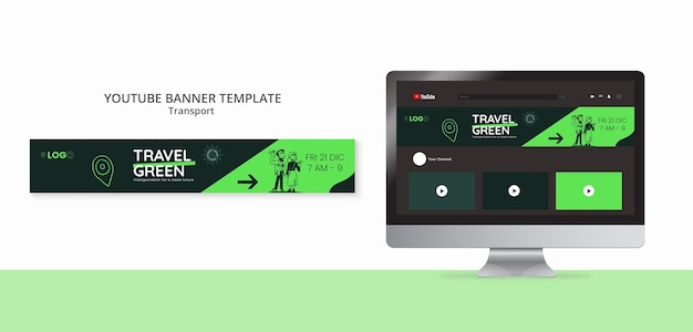 Safe Transportation YouTube Banner Template