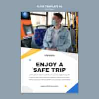 Free PSD safe trip flyer template