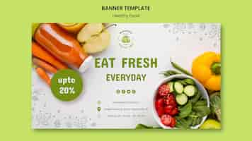 Free PSD safety food banner template