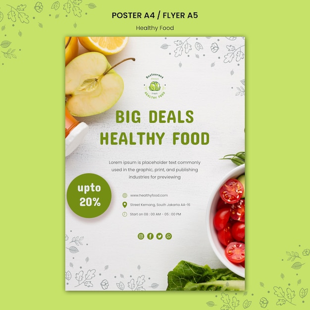 safety food flyer template